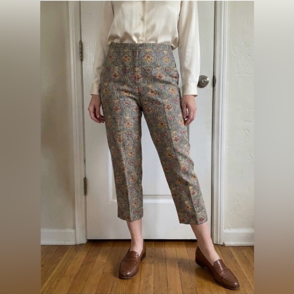 Talbots Vibrant Floral pants